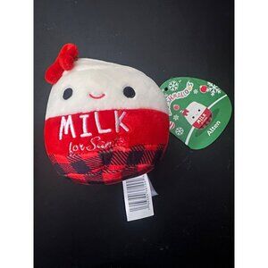 Squishmallows Milk Love Santa Plush Toy  4.5 Inch Christmas Alten Edition